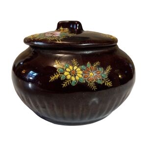 Vintage Hand Painted Vanity Jar Made in Japan